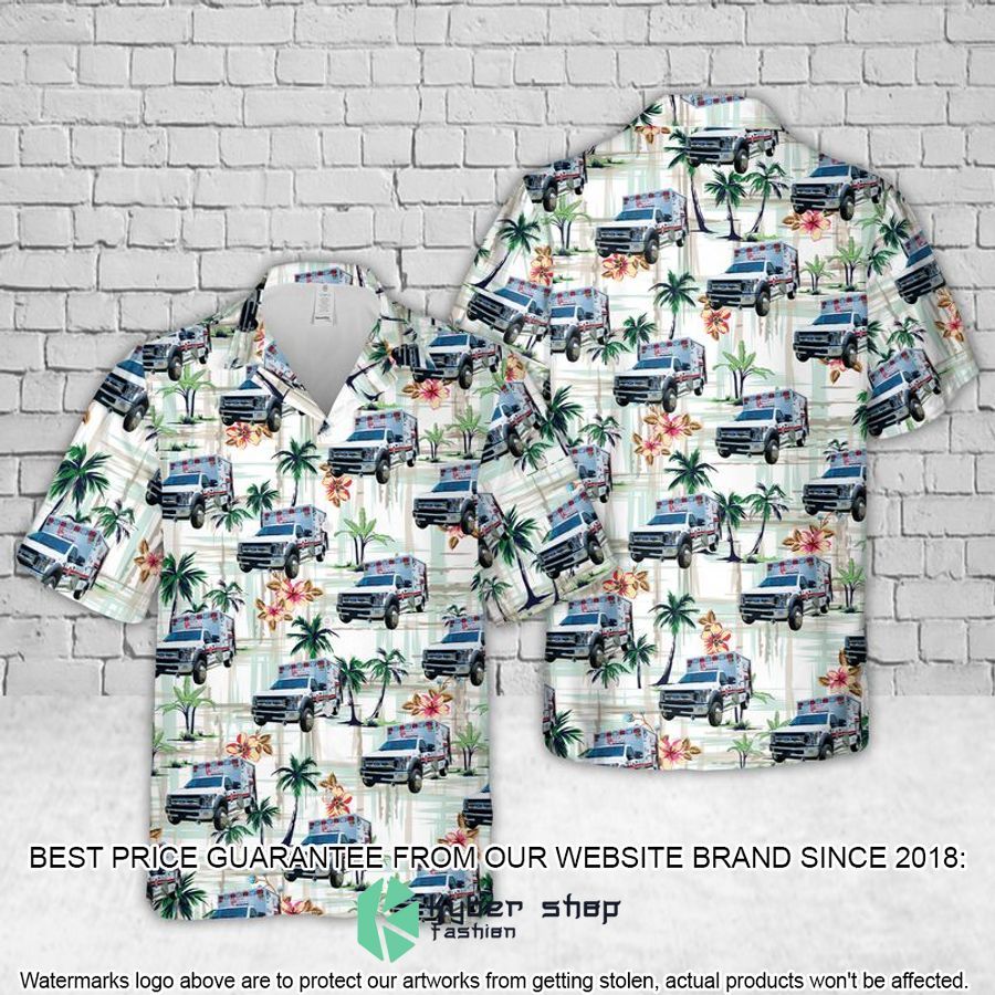 baker county ems white hawaiian shirt 1 318