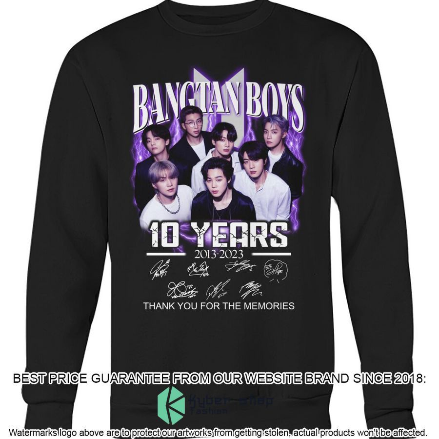 Bangtan Boys 10 Years Thank You For The Memories Shirt, Hoodie 3 bangtan boys 10 years thank you for the memories shirt hoodie 3 443