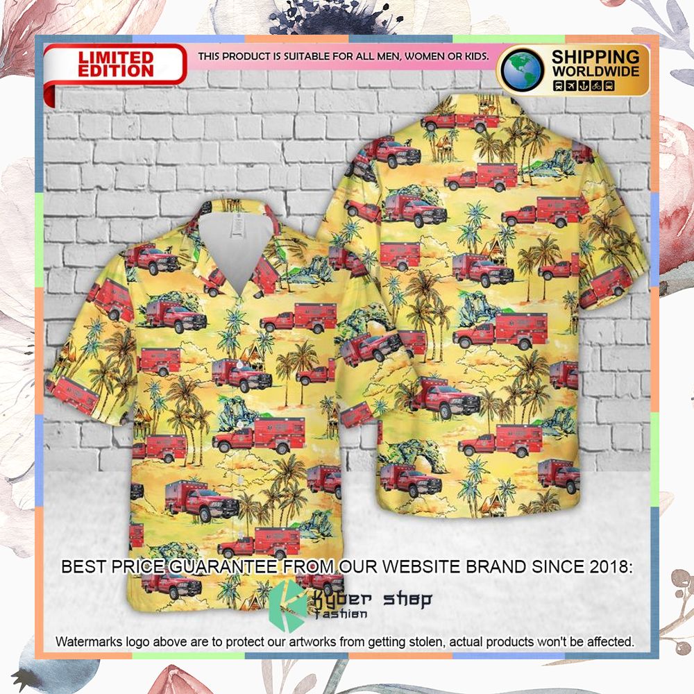 Bay County EMS yellow Hawaiian Shirt 3 bay county ems yellow hawaiian shirt 1 364