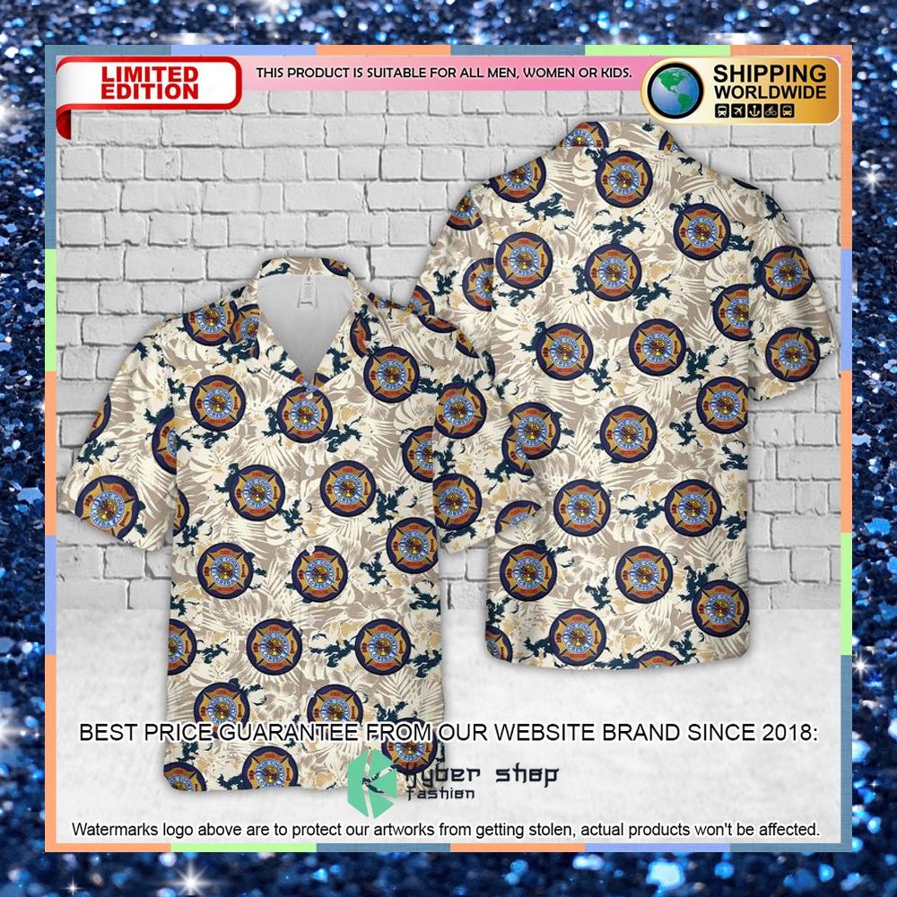 bay county fire rescue logo hawaiian shirt 1 816