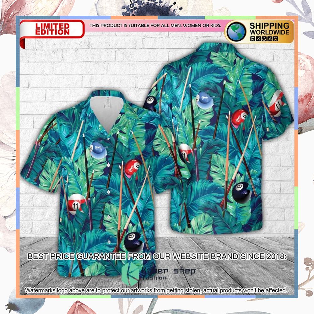 billiard tropical hawaiian shirt 1 557