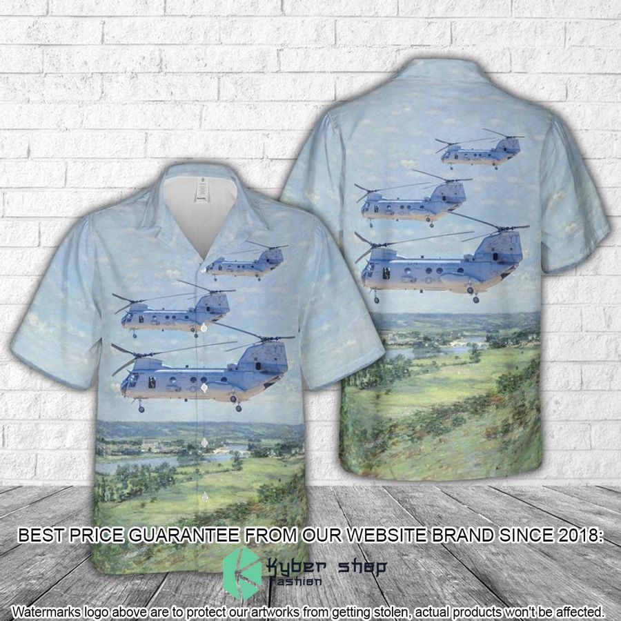 boeing vertol ch 46e sea knight aka phrog of hmmt 164 knightriders hawaiian shirt 1 595