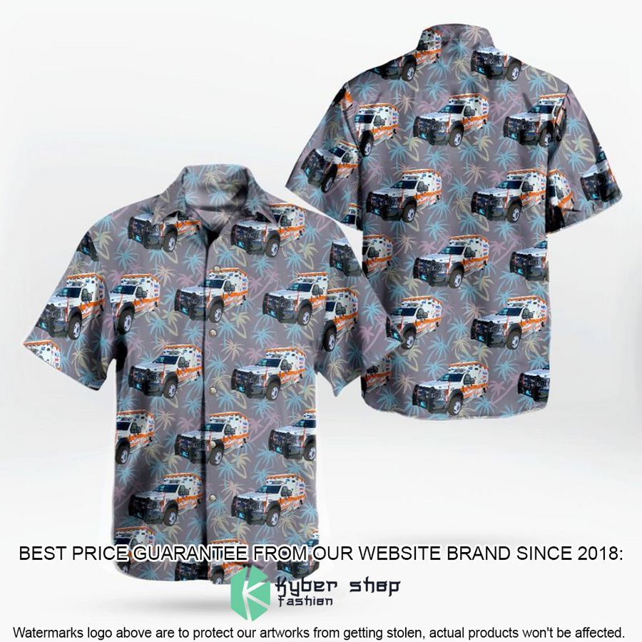 boston massachusetts boston ems grey hawaiian shirt 1 591
