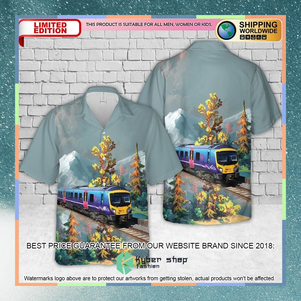 British Rail Class 185 Dynamic Lines Livery Hawaiian Shirt 3 british rail class 185 dynamic lines livery hawaiian shirt 1 822
