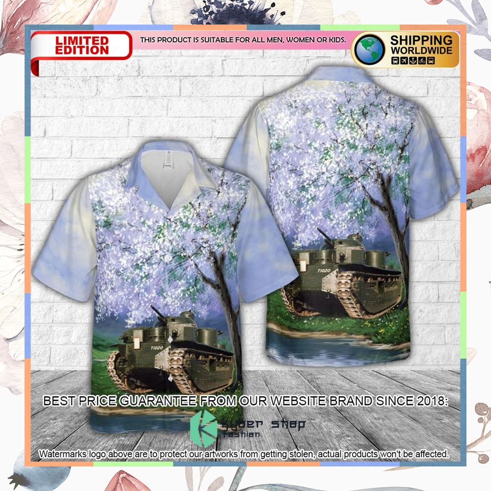 british vickers a1e1 independent super heavy multi turreted tank hawaiian shirt 1 972