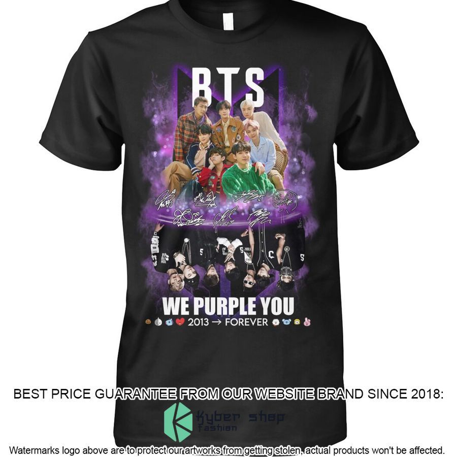 bts we purple you 2013 to forever shirt hoodie 1 248