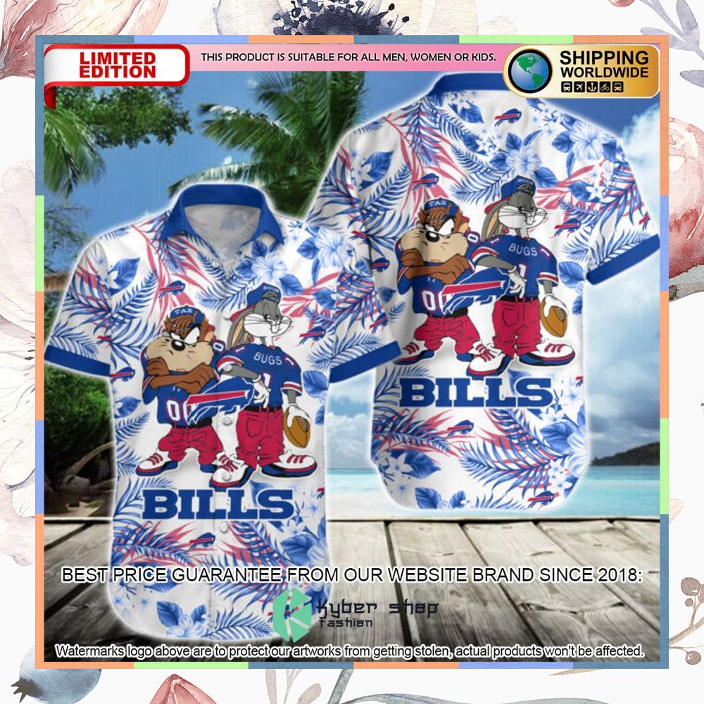 Buffalo Bills Bugs Bunny Taz NFL Hawaiian Shirt 3 buffalo bills bugs bunny taz nfl hawaiian shirt 1 608