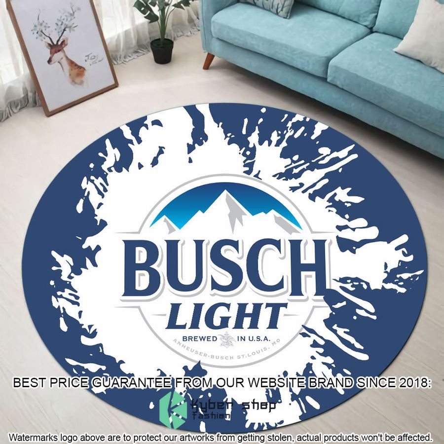 busch light splash round rug 1 899