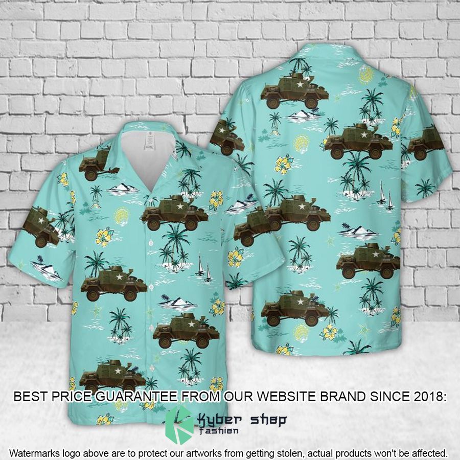 canadian army otter mki from the 4th canadian armoured division 2nd corps hawaiian shirt 1 984