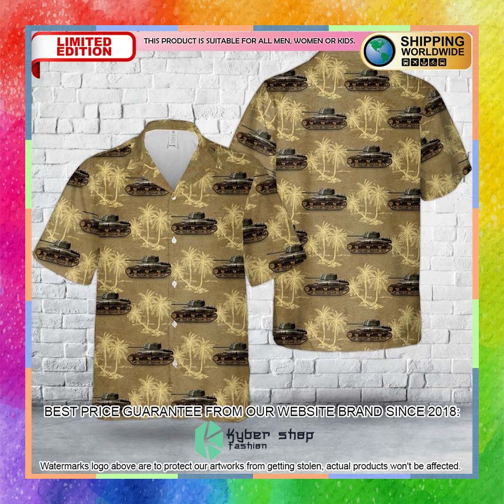 Canadian Army Ram MKII Tank WW2 Hawaiian Shirt 3 canadian army ram mkii tank ww2 hawaiian shirt 1 850