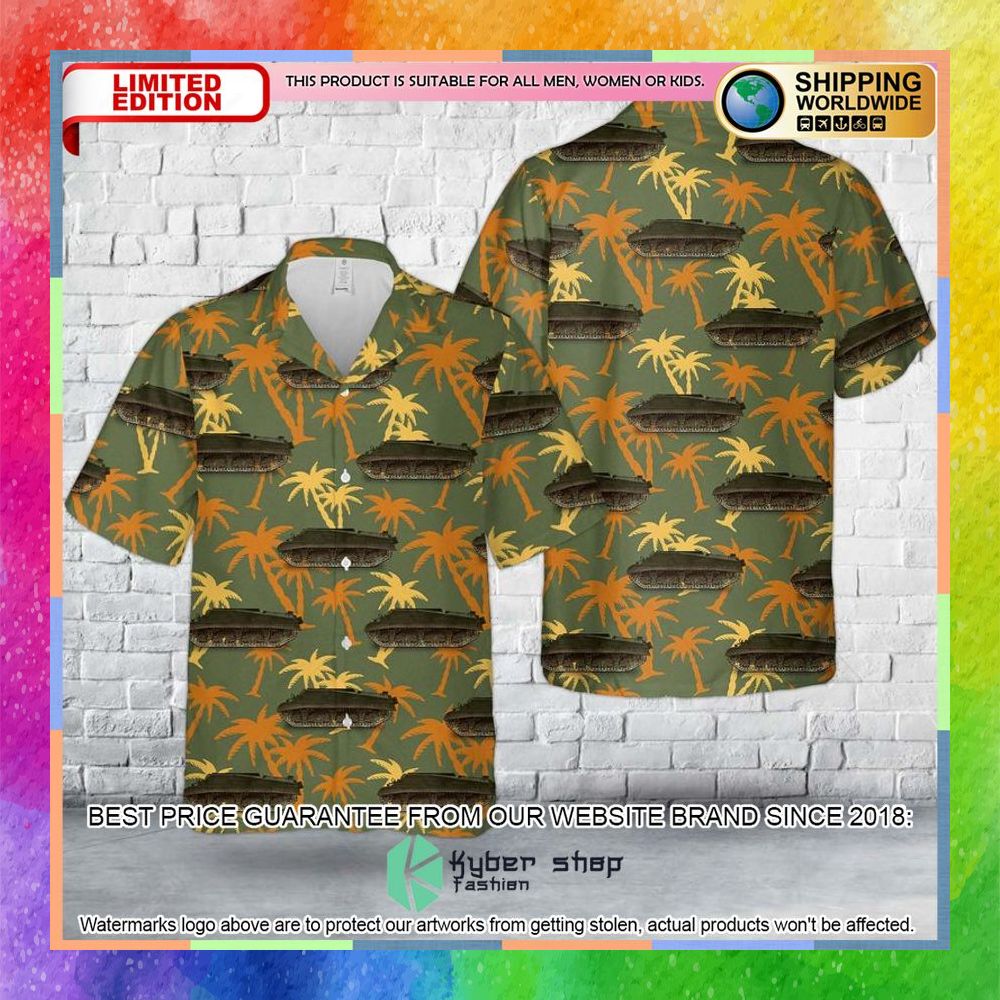 Canadian Army Sherman III Kangaroo Hawaiian Shirt 3 canadian army sherman iii kangaroo hawaiian shirt 1 948