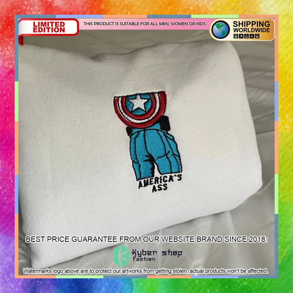 Captain America ass Embroided Shirt, Hoodie 7 captain america ass embroided shirt 1 535
