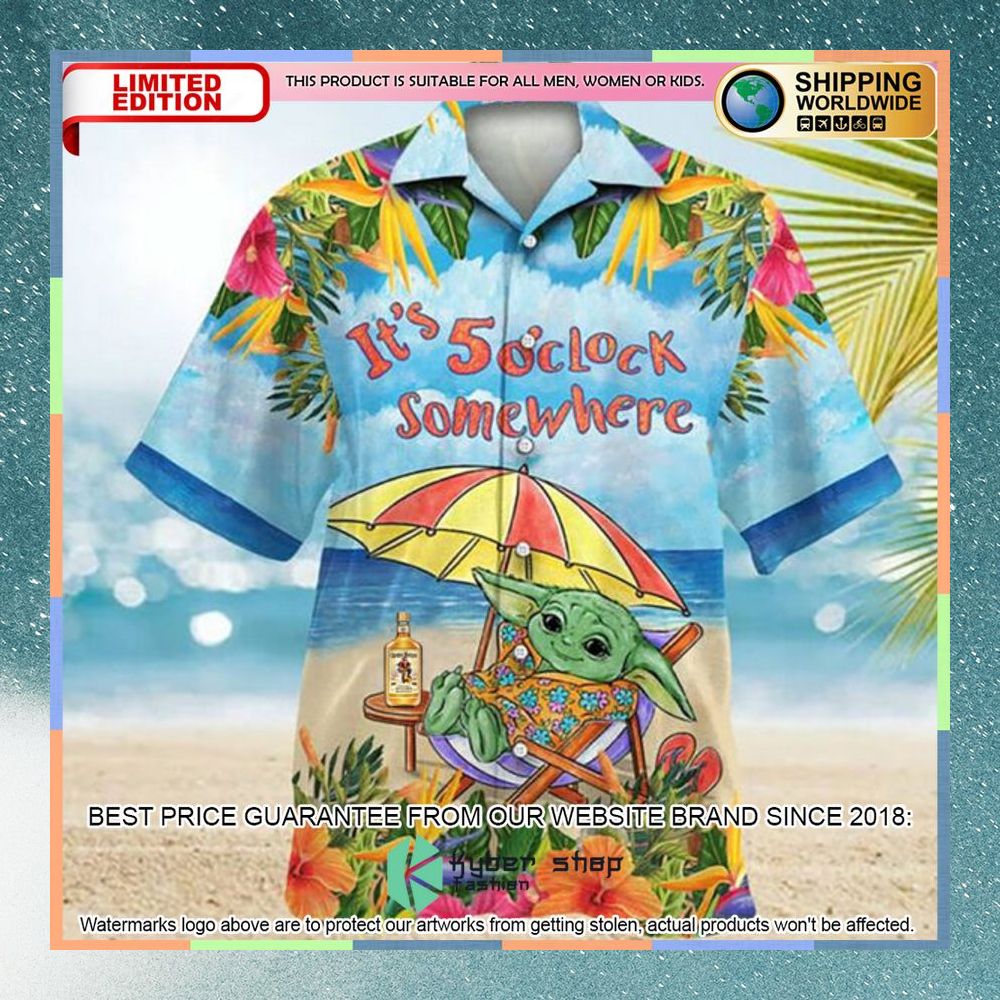 Captain Morgan Baby Yoda Hawaiian Shirt 3 captain morgan baby yoda hawaiian shirt 1 354