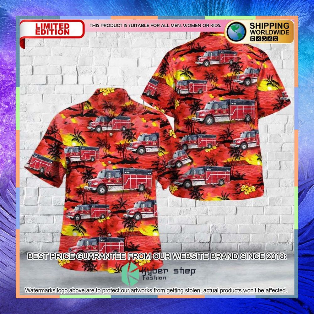 Carencro Louisiana Carencro Fire Department Rescue Hawaiian Shirt 1 653
