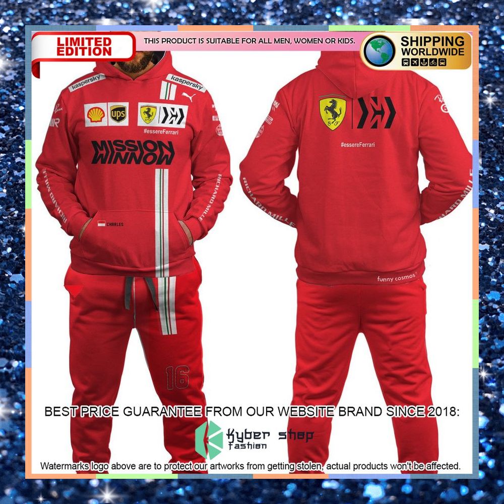 Charles Leclerc Formula 1 Hoodie and Long Pants 9 charles leclerc formula 1 hoodie long pants 2 419