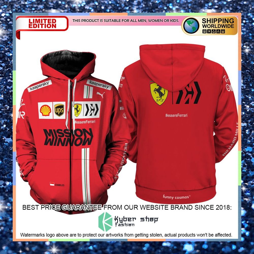Charles Leclerc Formula 1 Hoodie and Long Pants 14 charles leclerc formula 1 hoodie long pants 7 873