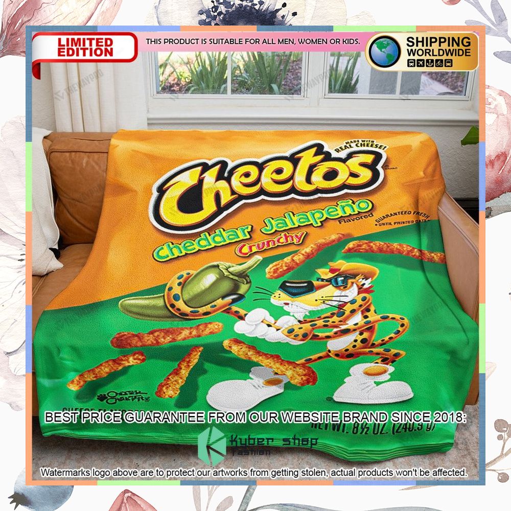 Cheetos Cheddar Jalapeno Soft Blanket 5 cheetos cheddar jalapeno soft blanket 1 764