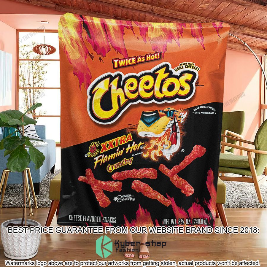 cheetos crunchy xxtra flamin hot soft blanket 2 254