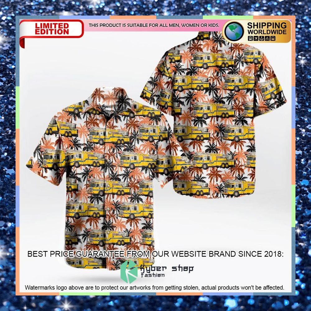 chesterfield county fire and ems hawaiian shirt 1 634