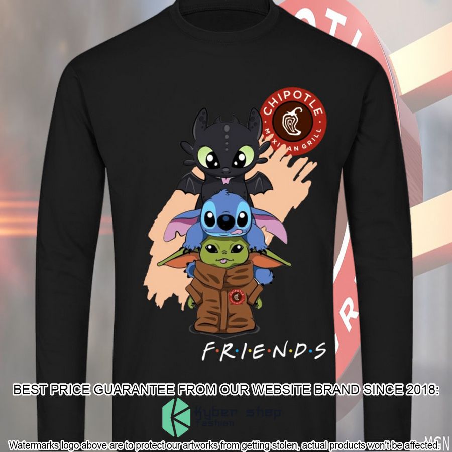 chipotle friend the stitch baby yoda and toothless baby shirt hoodie 4 591