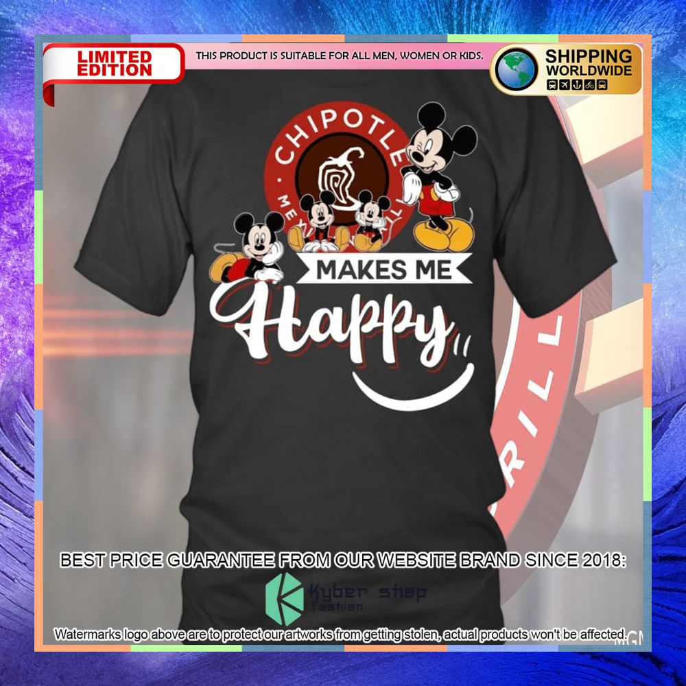 chipotle make me happy mickey mouse shirt hoodie 2 132