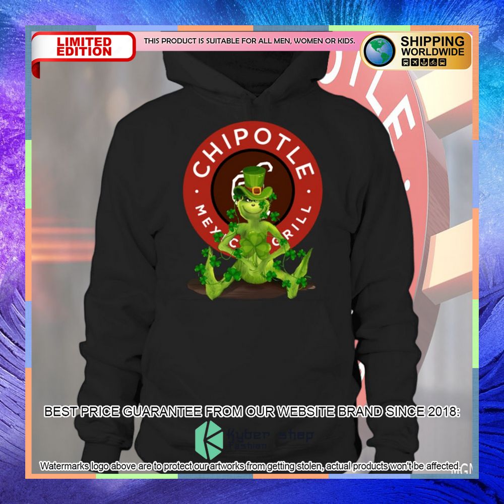 chipotle the grinch clover shirt hoodie 1 731