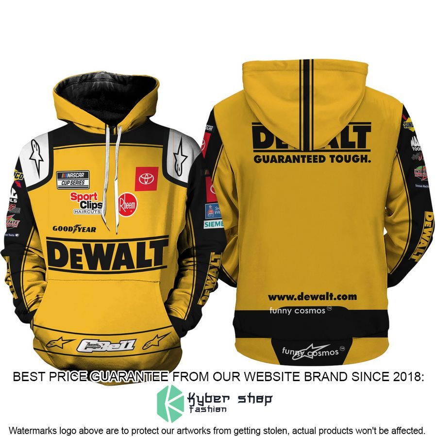 christopher bell nascar 2022 dewalt racing hoodie sweatpant 2 522