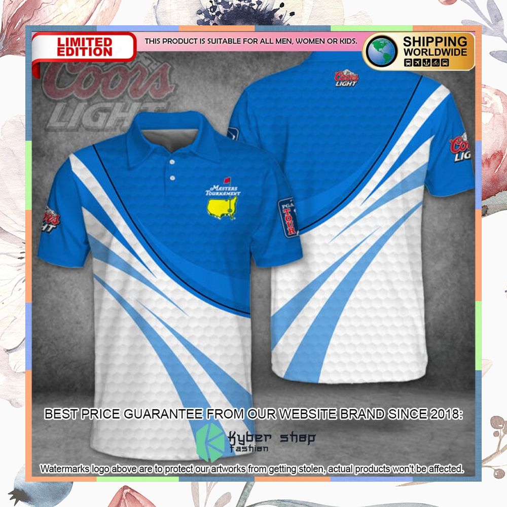 coors light golf master tournament polo shirt 1 86