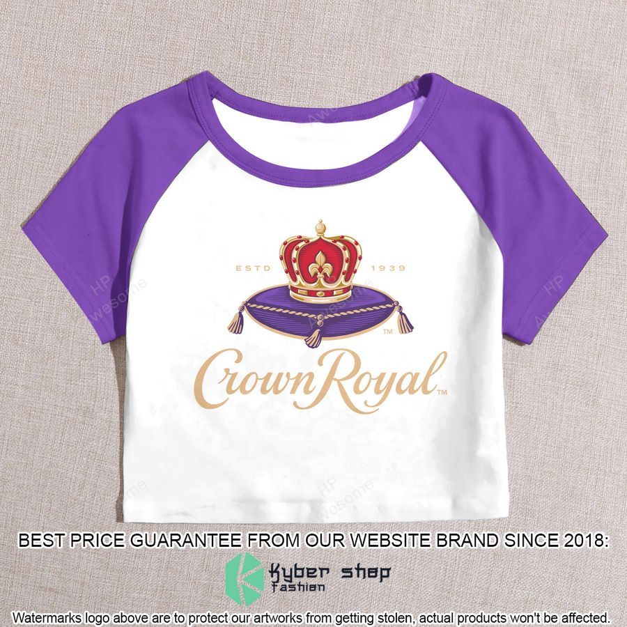 crown royal cropped t shirt and shorts 2 124