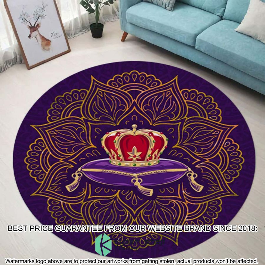 crown royal mandala round rug 1 624