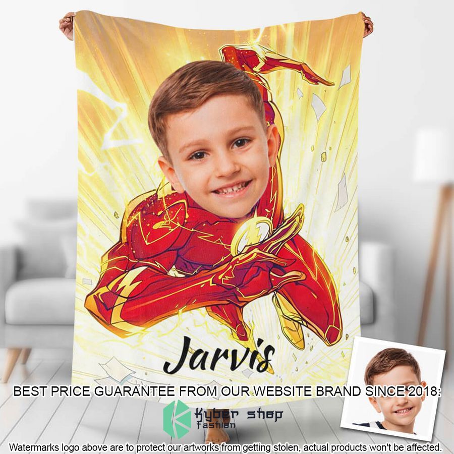 custom photo bling flashman blanket 1 533
