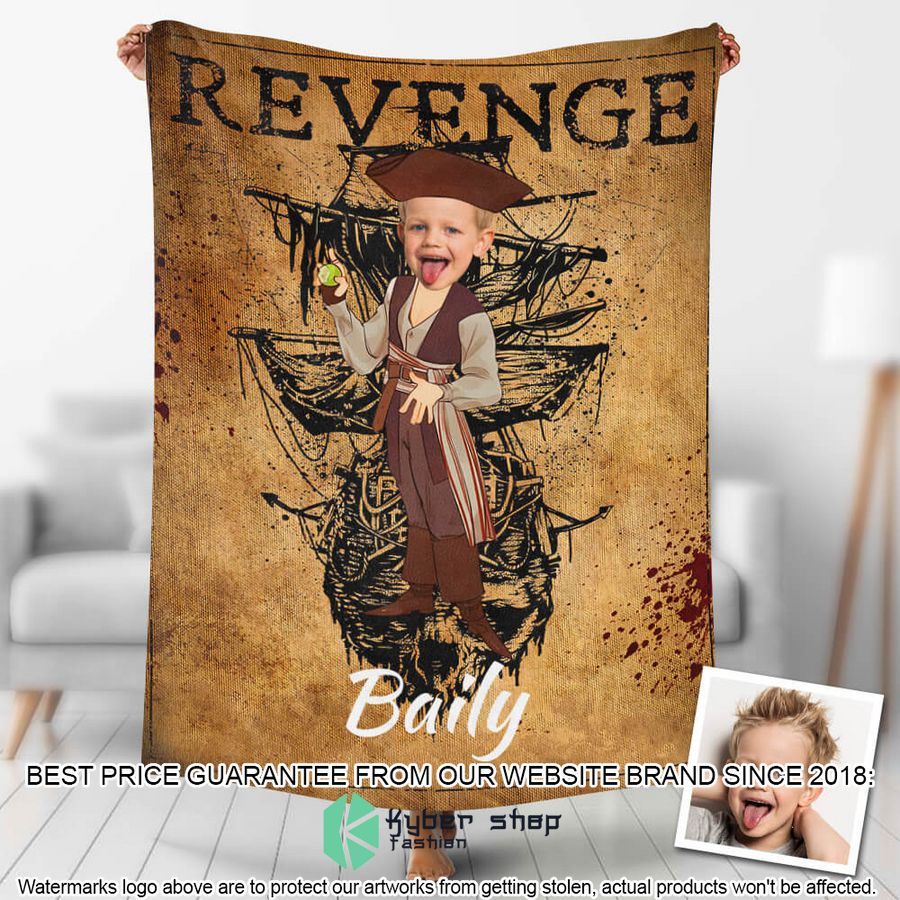 custom photo captain jake with apple blanket 1 160