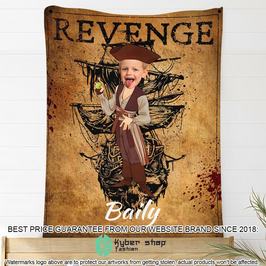 custom photo captain jake with apple blanket 2 507