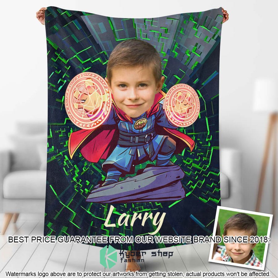 custom photo doctor strange on stone blanket 1 865