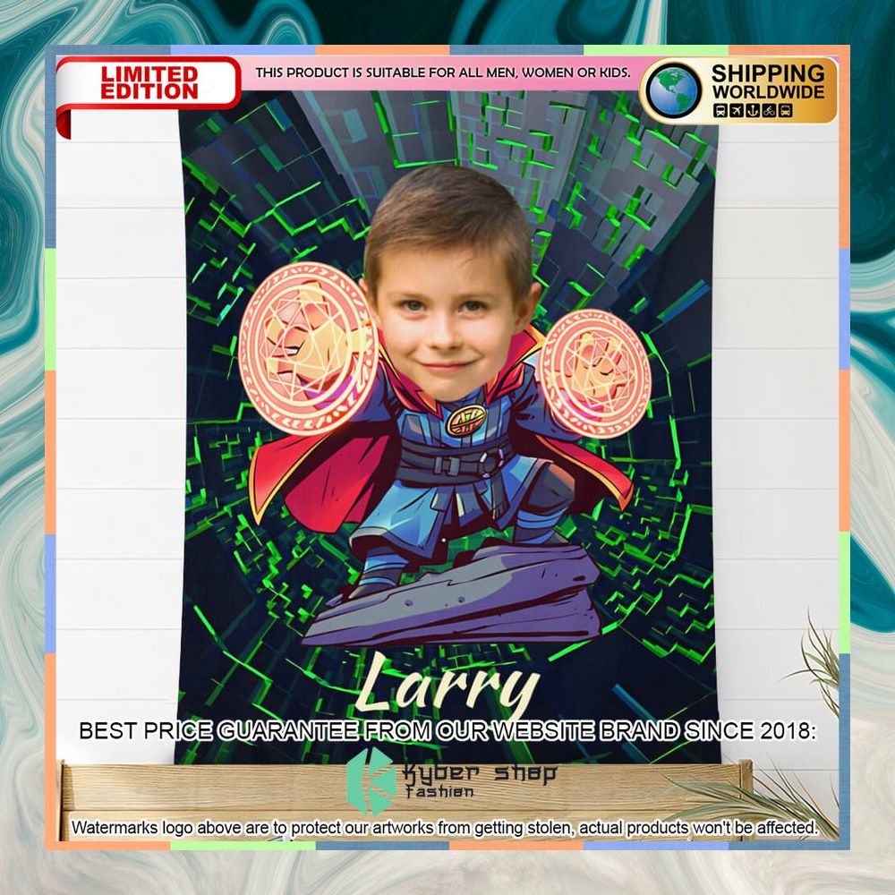 Custom Photo Doctor Strange On Stone Blanket 4 custom photo doctor strange on stone blanket 2 576