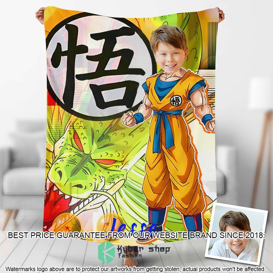 custom photo dragon ball son goku blanket 1 816