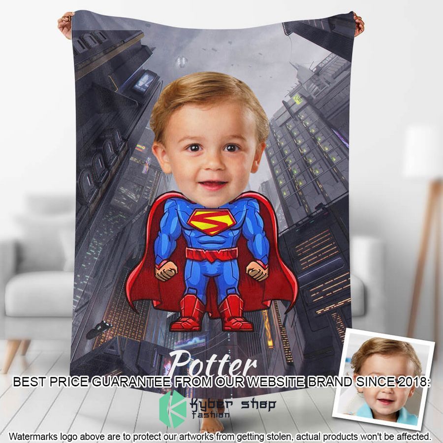 custom photo fighting super boy blanket 1 770