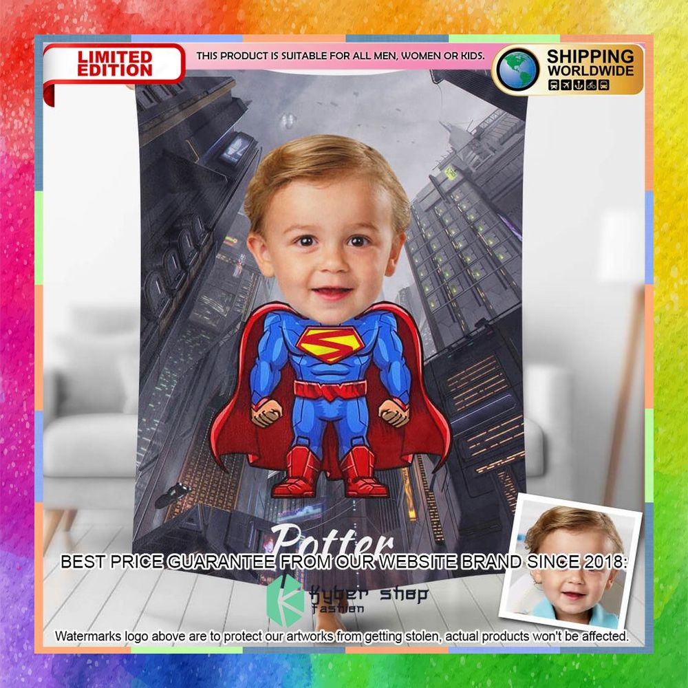 Custom Photo Fighting Super Boy Blanket 5 custom photo fighting super boy blanket 1 889