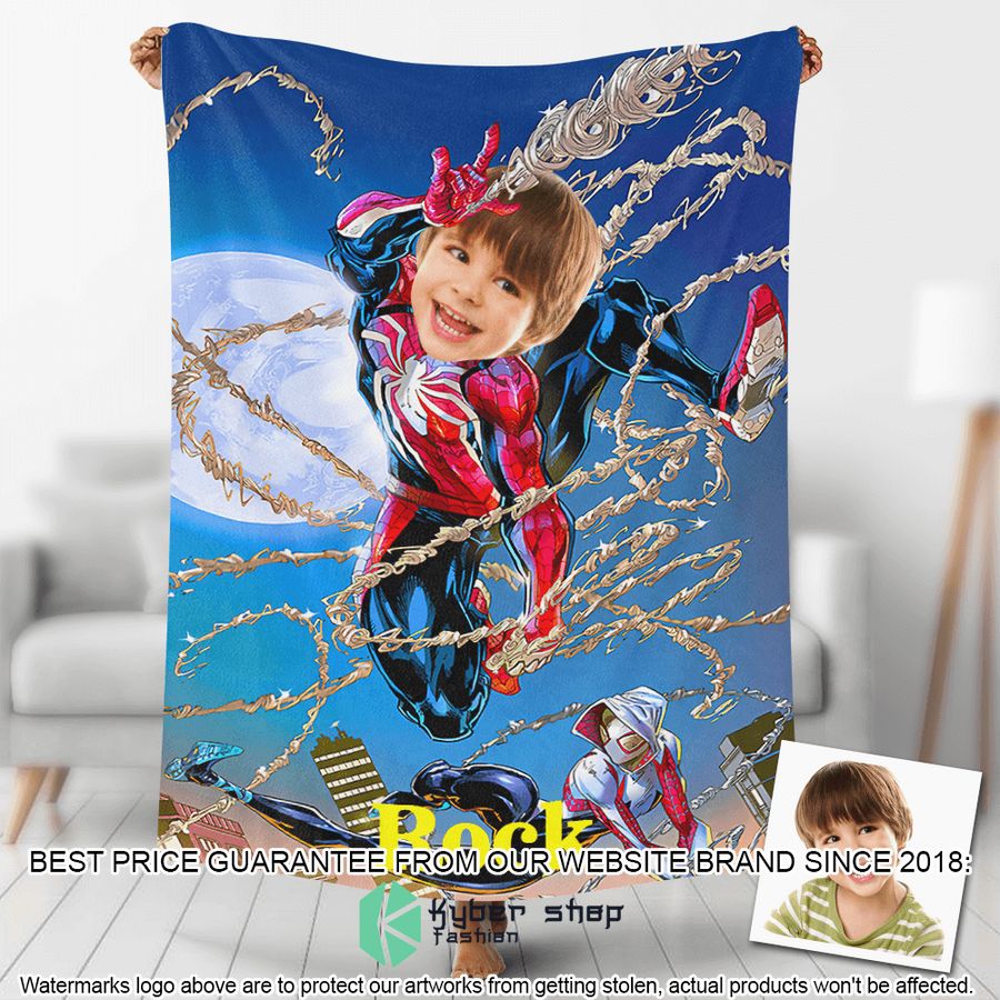 custom photo straps spiderman blanket 1 364