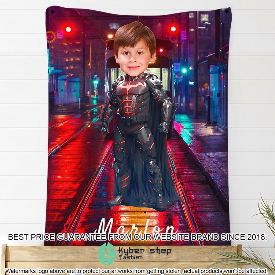 custom photo superhero mech batman blanket 2 938