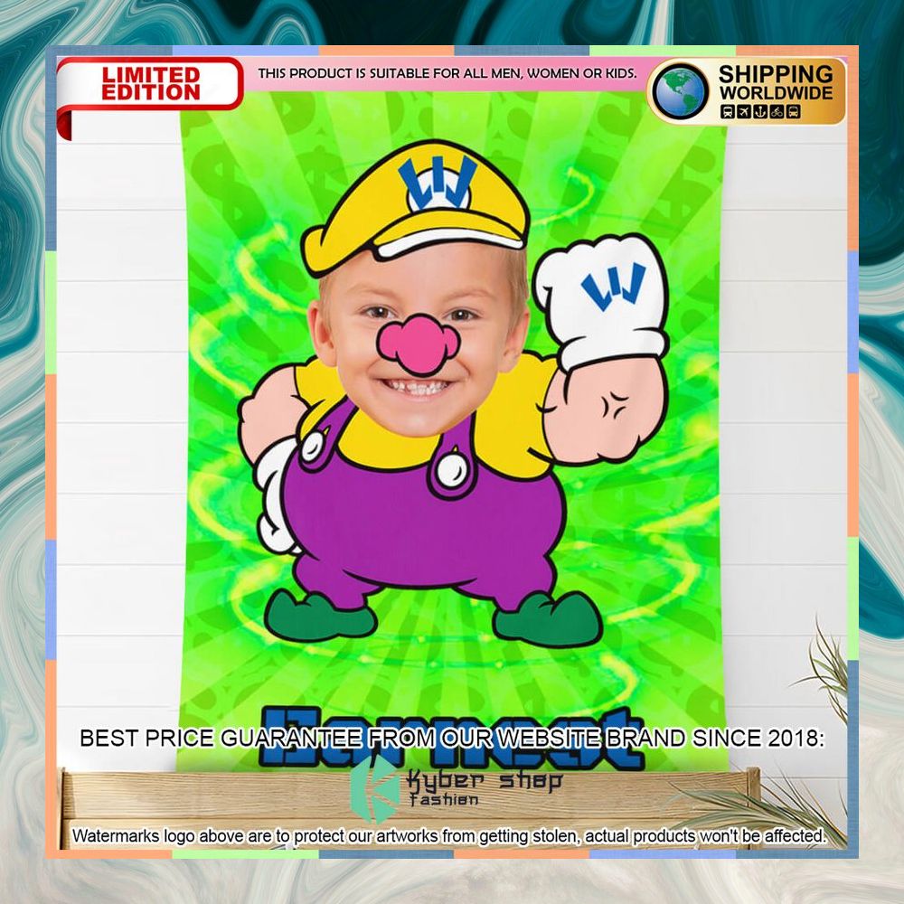 Custom Photo Wario Blanket 7 custom photo wario blanket 3 403