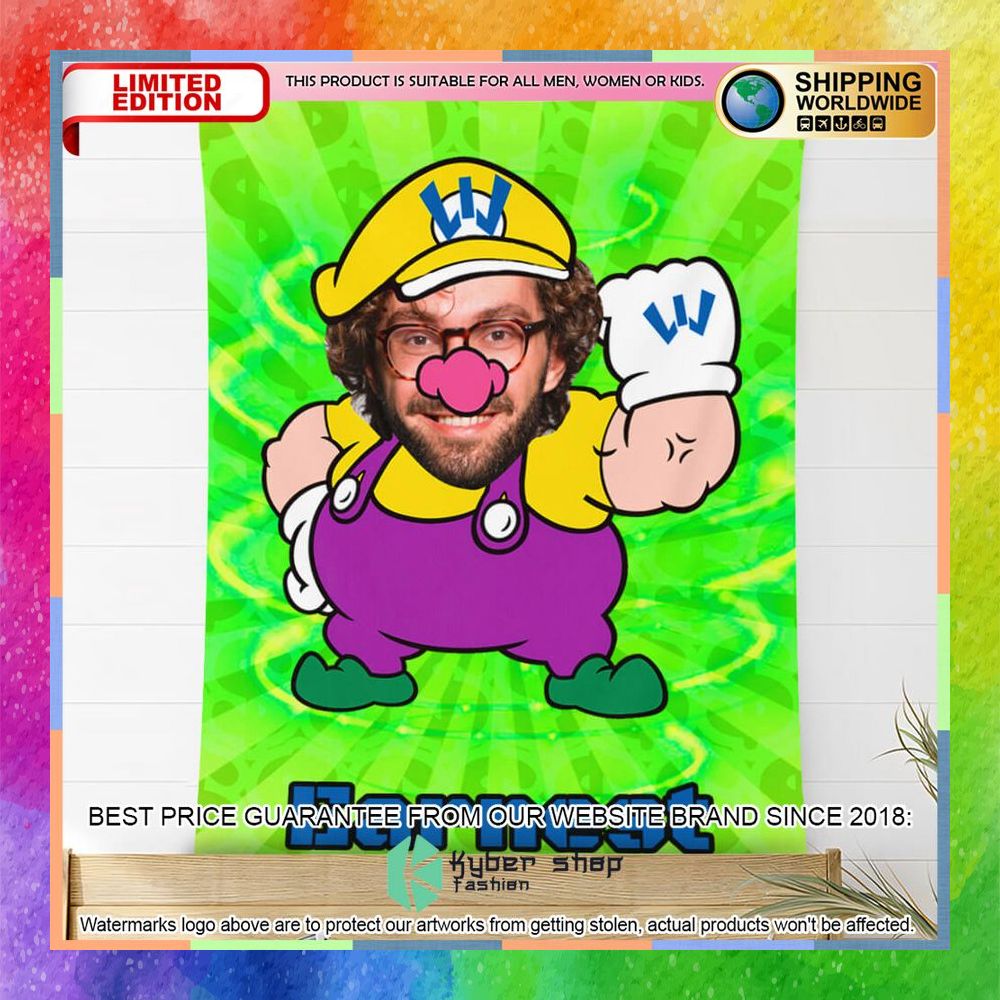 Custom Photo Wario Blanket 12 custom photo wario blanket 4 217