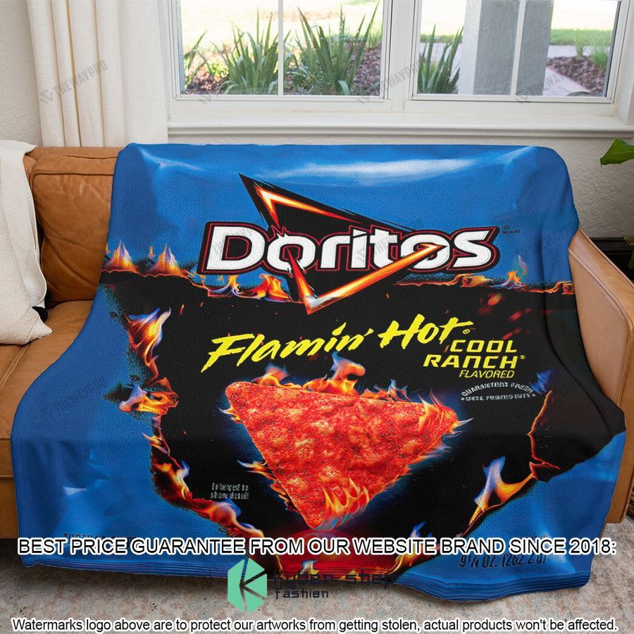 doritos flamin hot cool ranch soft blanket 1 326