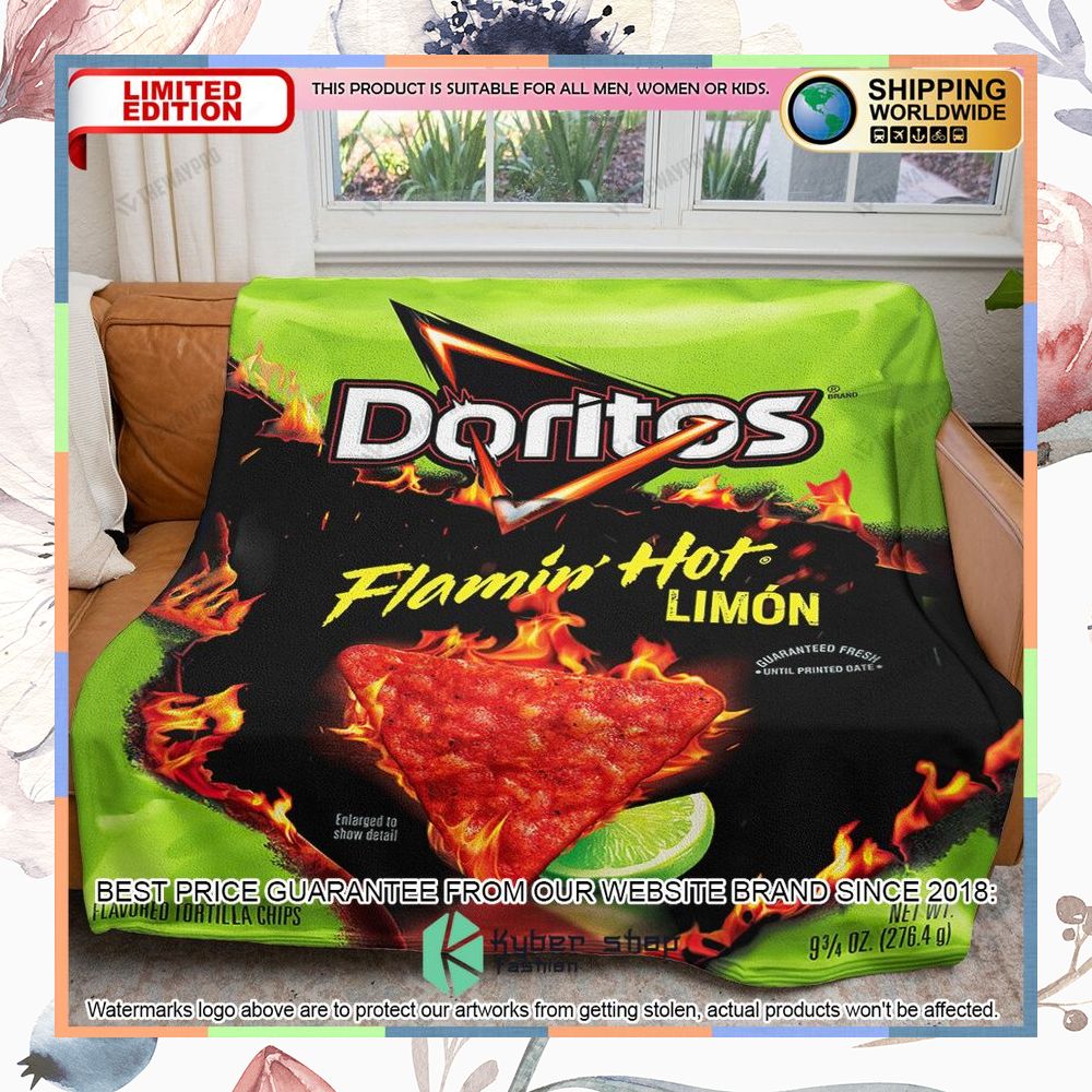 Doritos Flamin' Hot Limon Soft Blanket 5 doritos flamin hot limon soft blanket 1 923