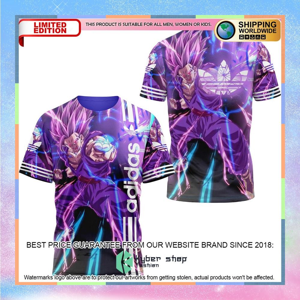 dragon ball son goku purple t shirt 1 958