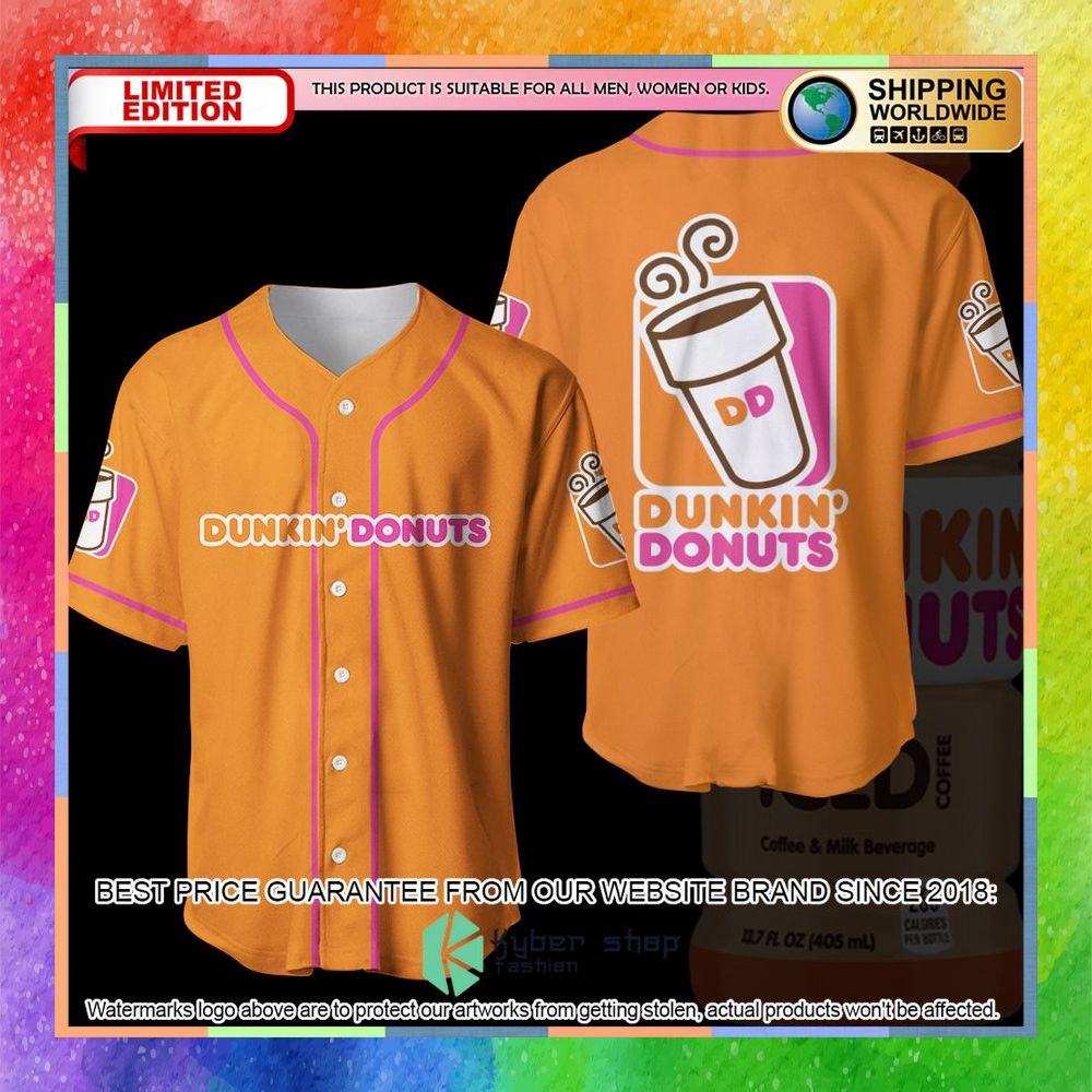 Dunkin Donuts Baseball Jersey 5 dunkin donuts baseball jersey 1 944