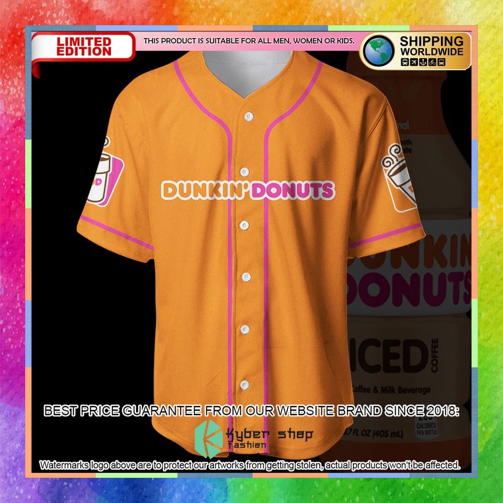 Dunkin Donuts Baseball Jersey 7 dunkin donuts baseball jersey 3 183