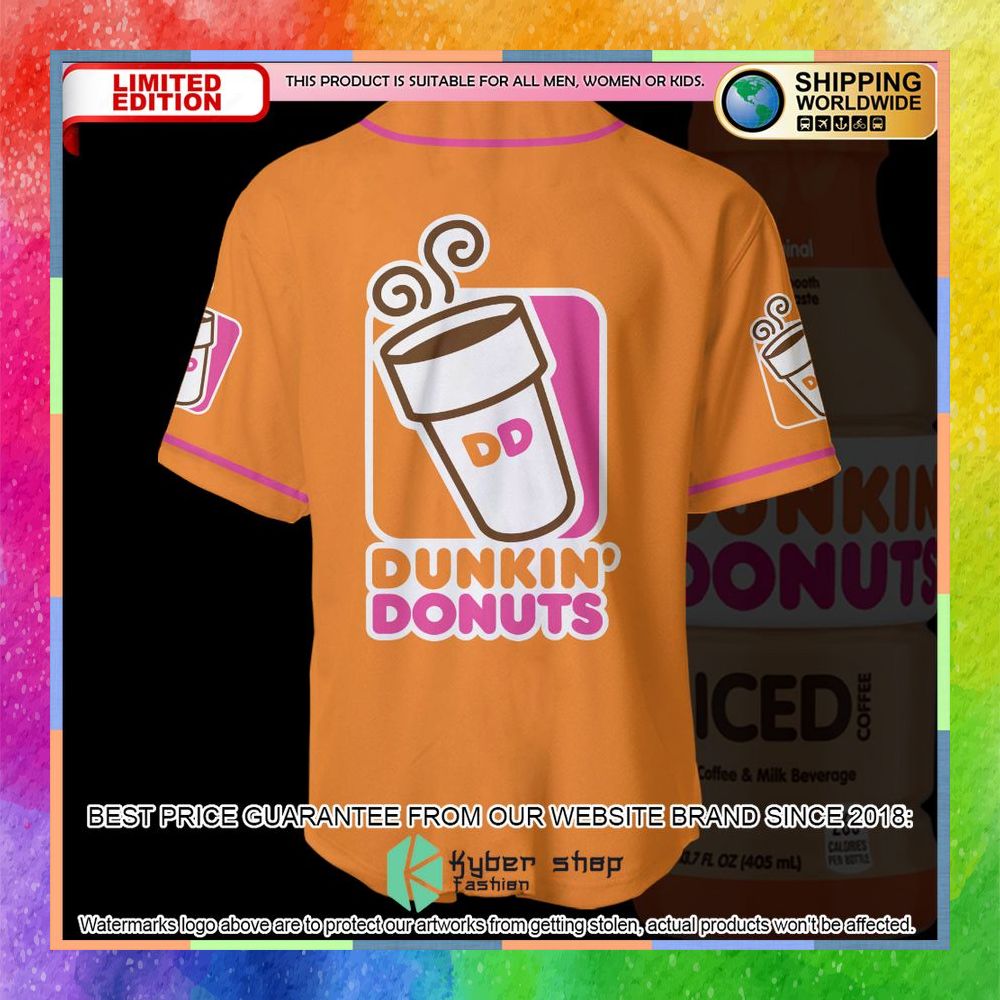 Dunkin Donuts Baseball Jersey 8 dunkin donuts baseball jersey 4 185