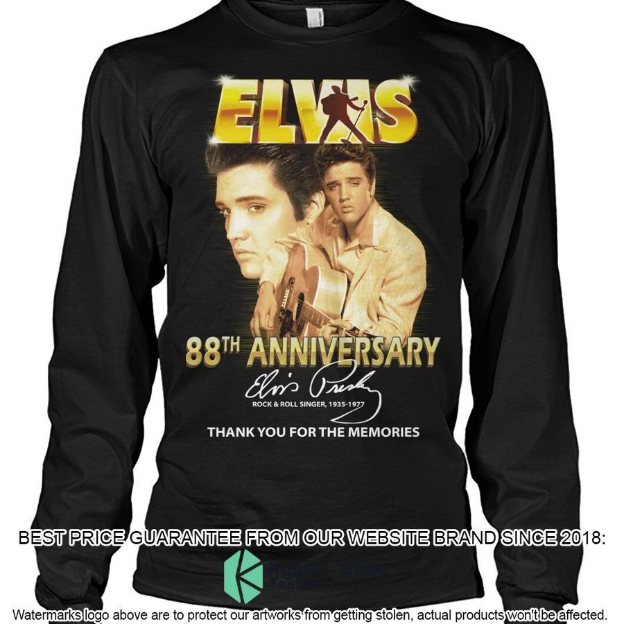 Elvis Presley 88th Anniversary Thank You For The Memories Shirt, Hoodie 4 elvis presley 88th anniversary thank you for the memories shirt hoodie 4 316