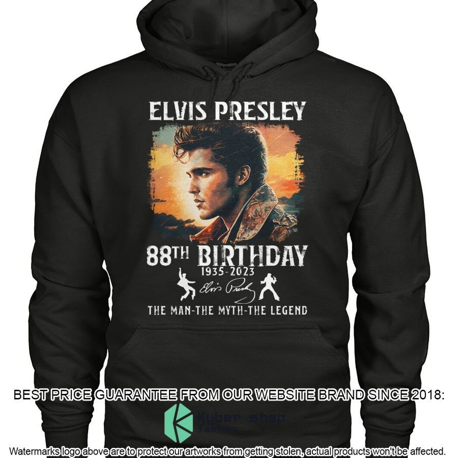 Elvis Presley 88th Birthday The Man The Myth The Legend Shirt, Hoodie 3 elvis presley 88th birthday the man the myth the legend shirt hoodie 3 674